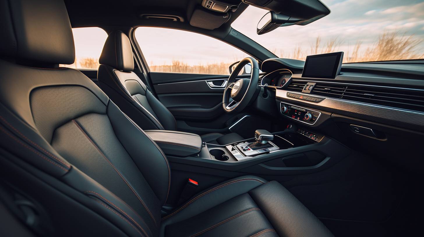 madarts a photograph of inside an Audi car seats professional 4266c450 b59f 4443 b044 28b971be168c 1 1